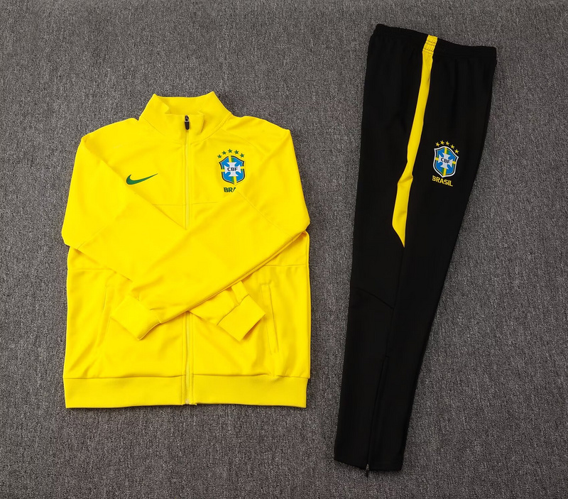 Brazil Training Kit (Jacket+Pants) Yellow 2025