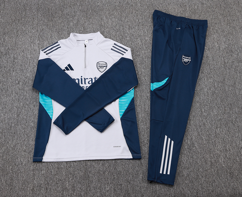 Arsenal Training Kit (Sweatshirt+Pants) Light Grey 2025/26