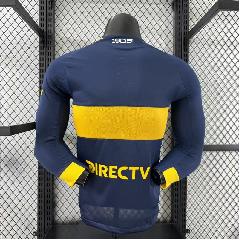 Boca Juniors Authentic Soccer Jersey Home Long Sleeve Shirt 2025/26