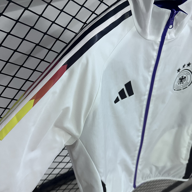 Germany Reversible Double-Sides Windbreaker Jacket White&Purple 2025