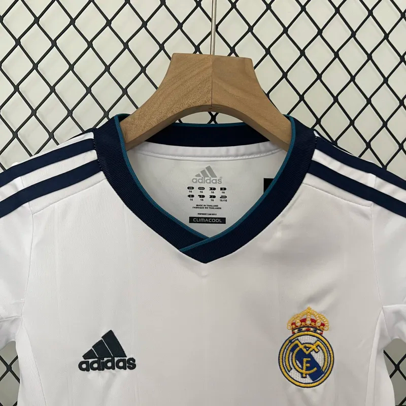 Real Madrid Retro Jersey Home Kids Kit Jersey+Shorts 2012/13
