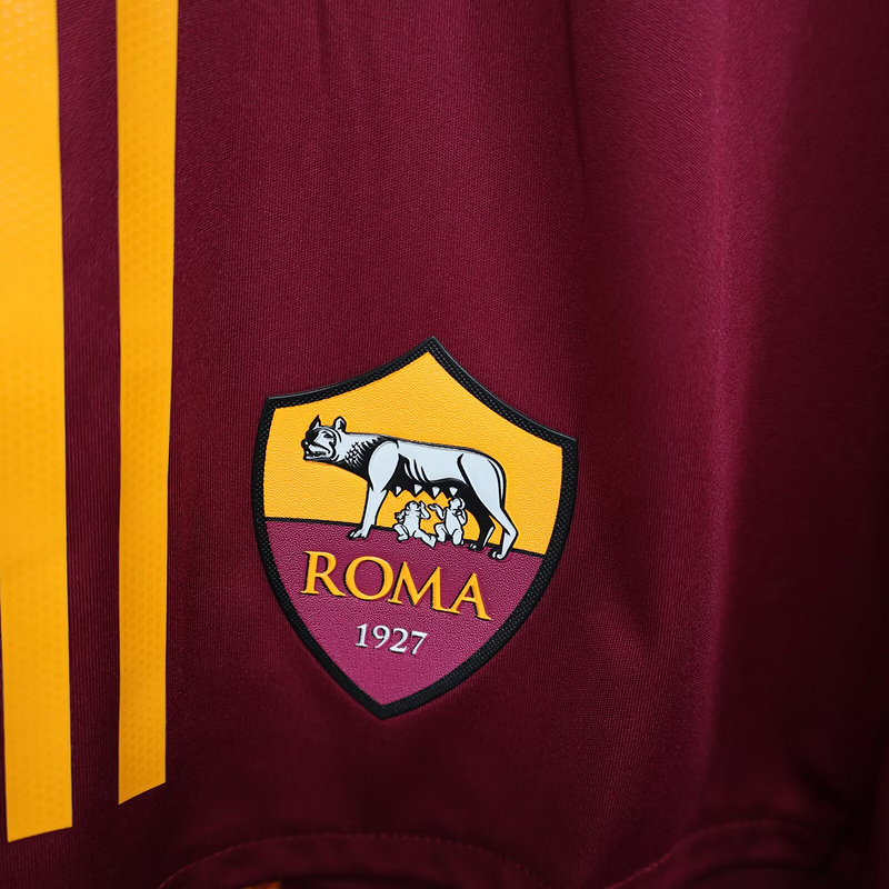 Roma Authentic Soccer Jersey Home Shorts 2025/26