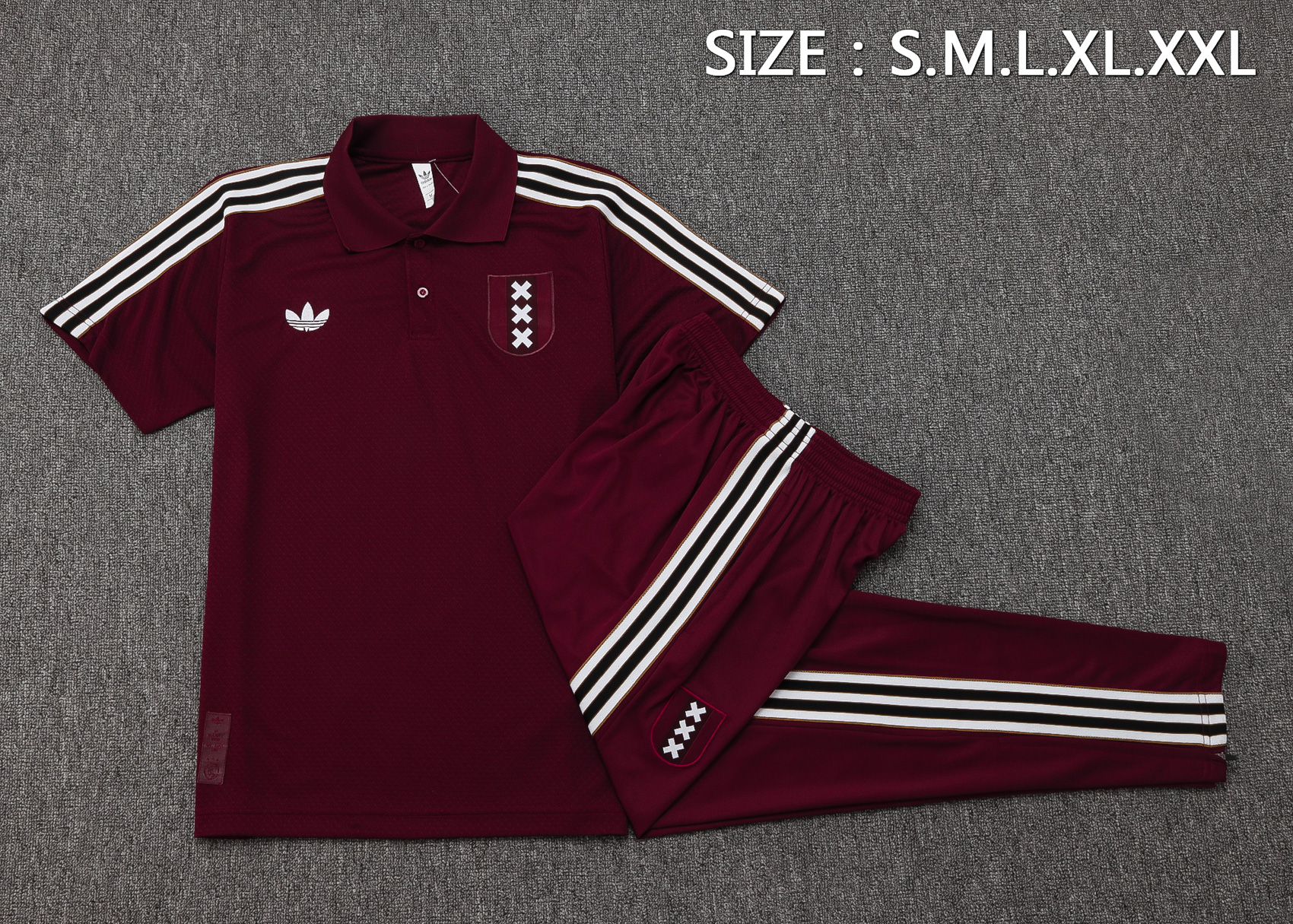 Ajax Training Kit (Polo+Pants) Deep Red 2025/26