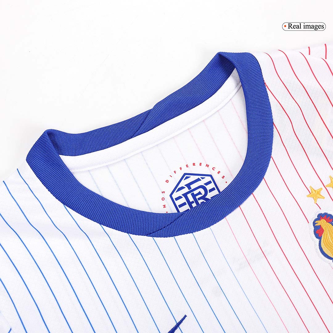France Away Football Uniform Kids Kit Jersey+Shorts EURO 2024