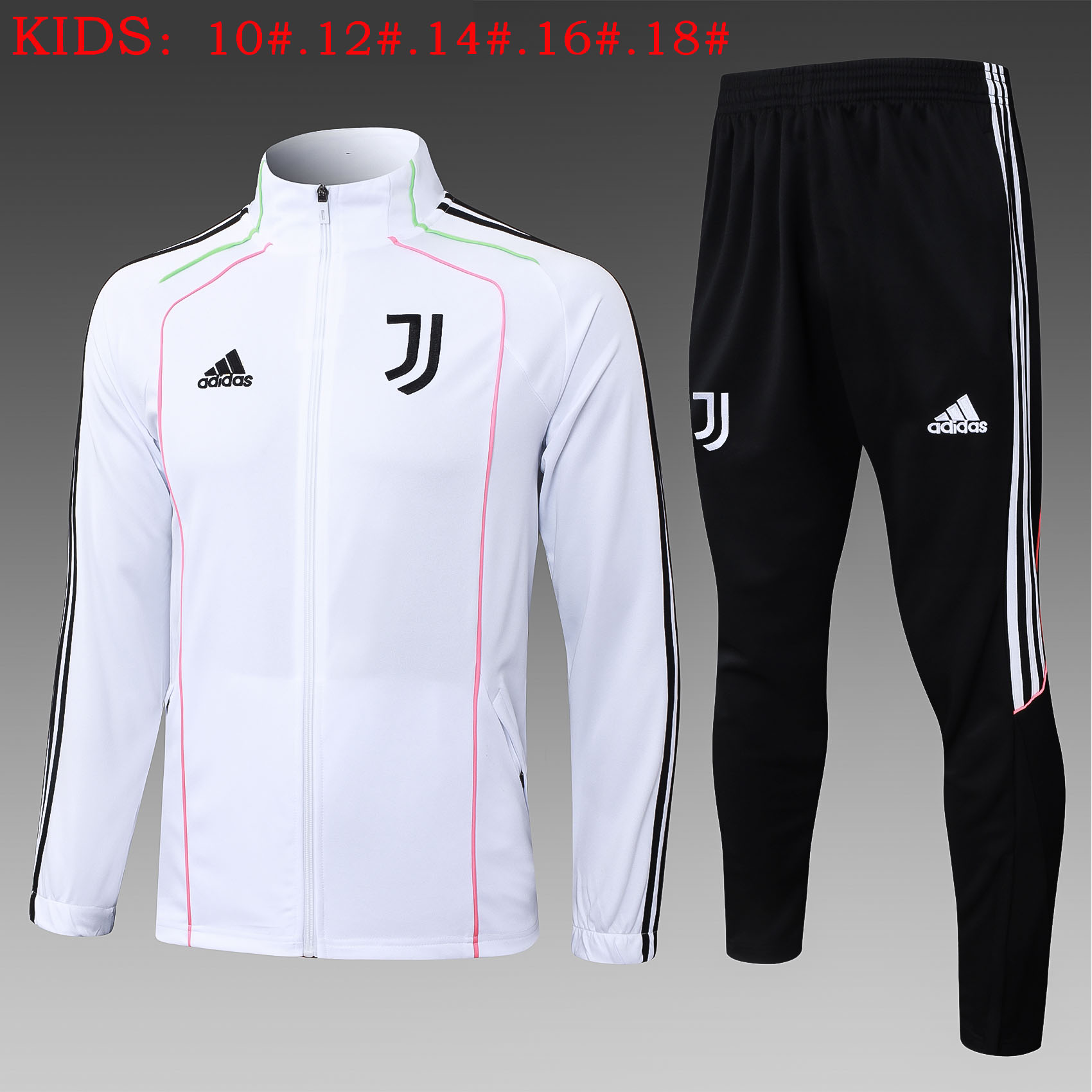 Kids Juventus Training Kit (Jacket+Pants) White 2025/26