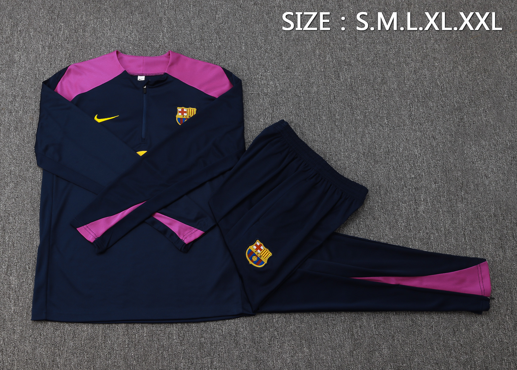 Barcelona Training Kit (Sweatshirt+Pants) Cyan 2025/26