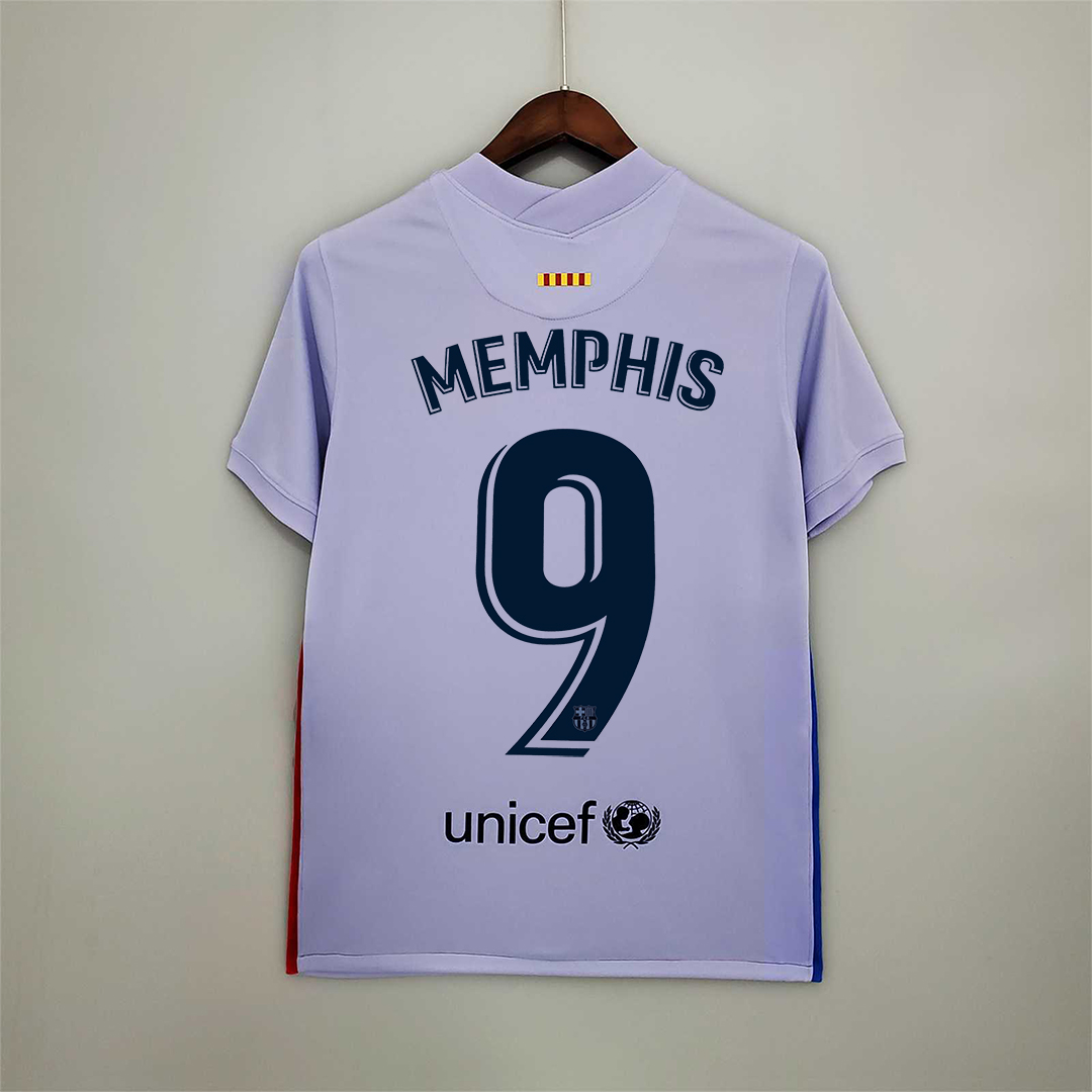 Barcelona Retro Jersey Away Soccer Shirt 2021/22