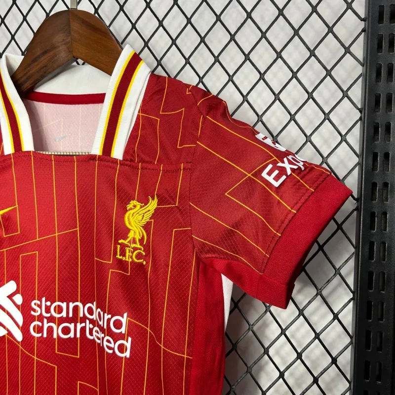 Liverpool Football Jersey Home Kids Kit Jersey+Shorts 2024/25