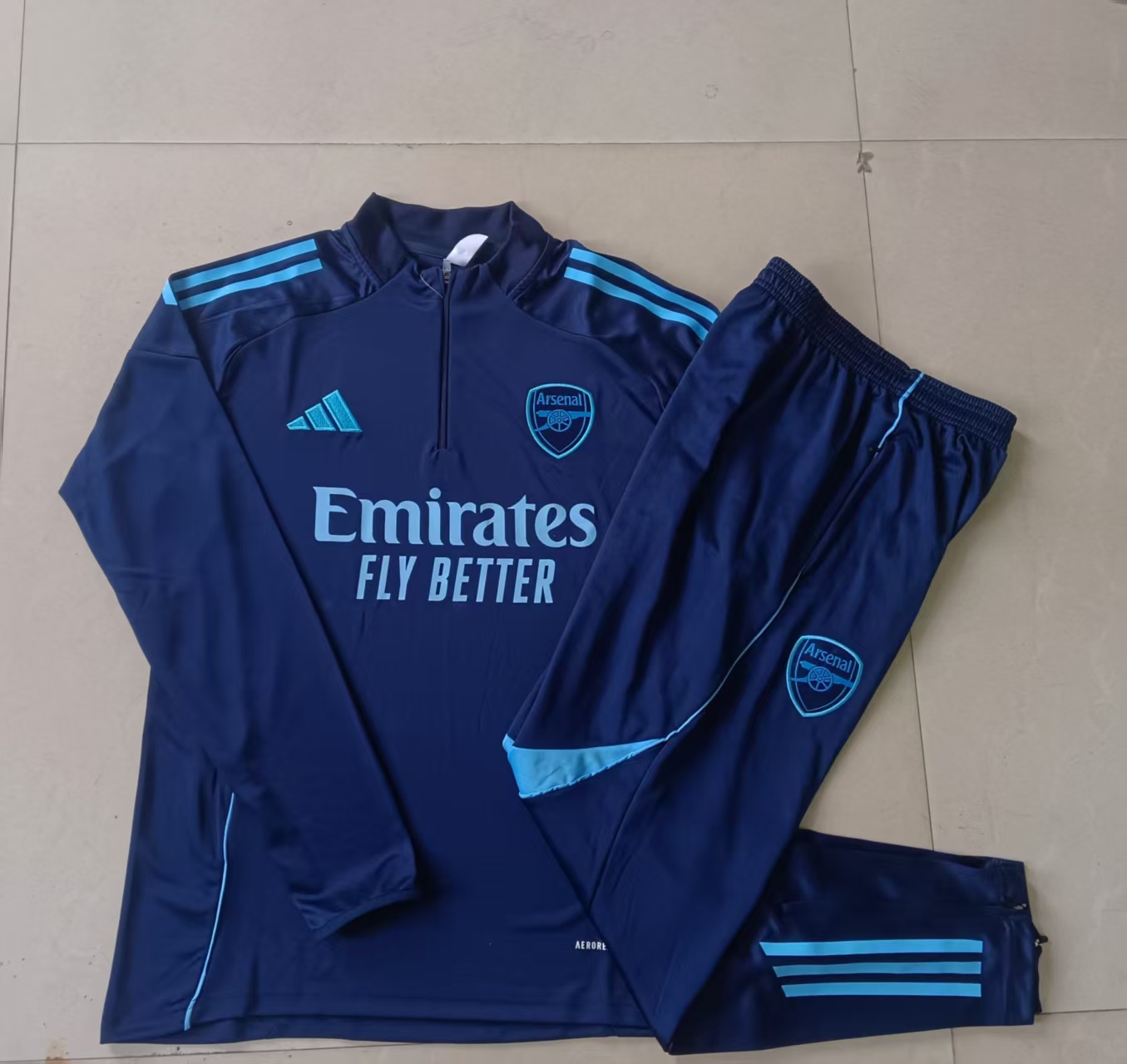 Kids Arsenal Training Kit (Sweatshirt+Pants) Royalblue 2025/26
