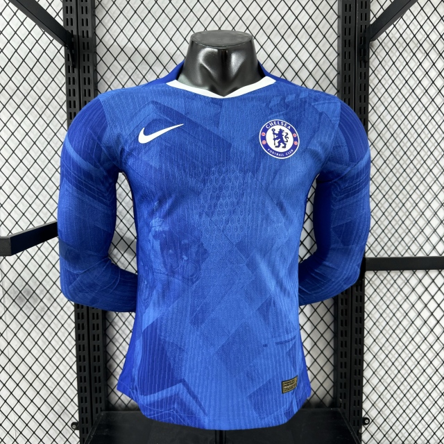 Chelsea Authentic Football Jersey Home Long Sleeve Shirt 2025/26