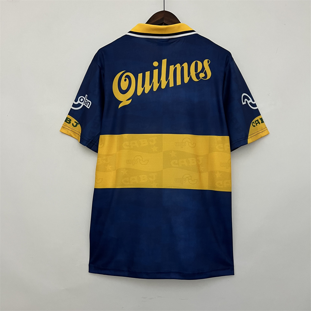 Boca Juniors Retro Soccer Jersey Home Custom Shirt 1995/96