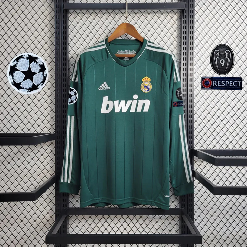 Real Madrid Retro Jersey Third Away Long Sleeve Custom Shirt 2012/13