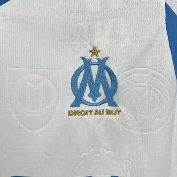 Marseille Soccer Jersey Home Kids Kit Jerseys+Shorts 2025/26
