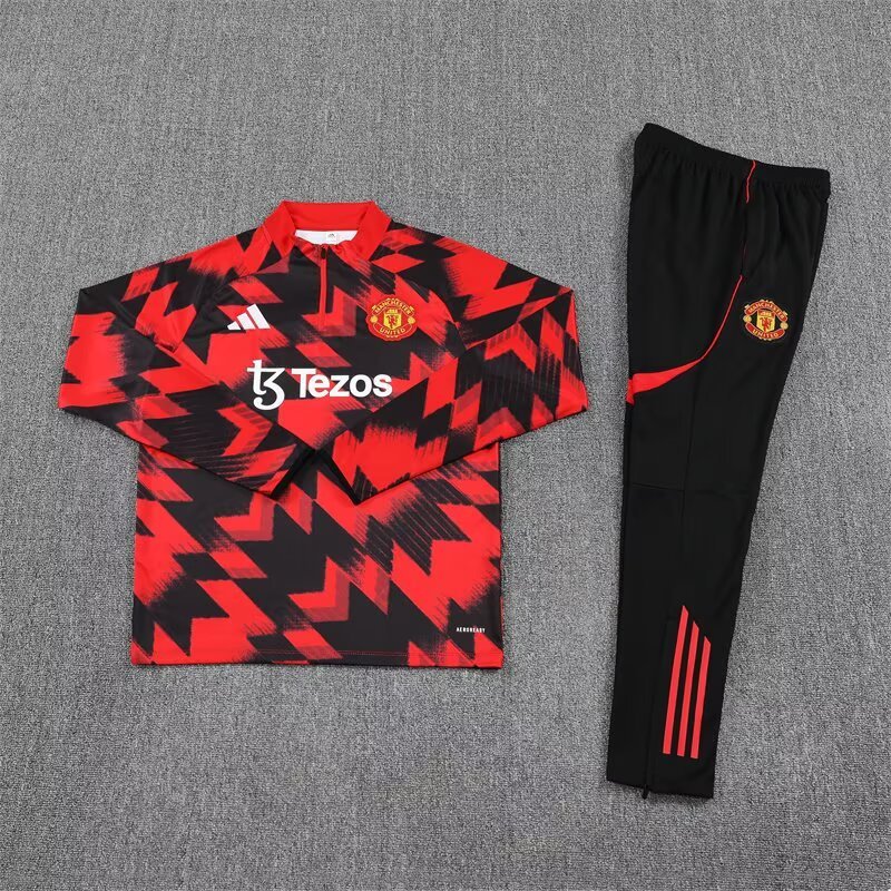 Manchester United Pre-Match Training Kit (Sweatshirt+Pants) Red 2025/26