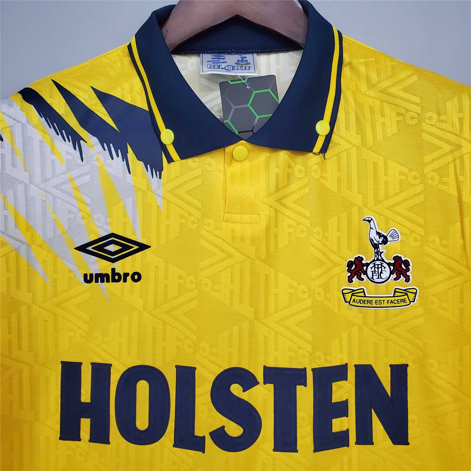Tottenham Hotspur Retro Football Jersey Away Custom Shirt 1992/94