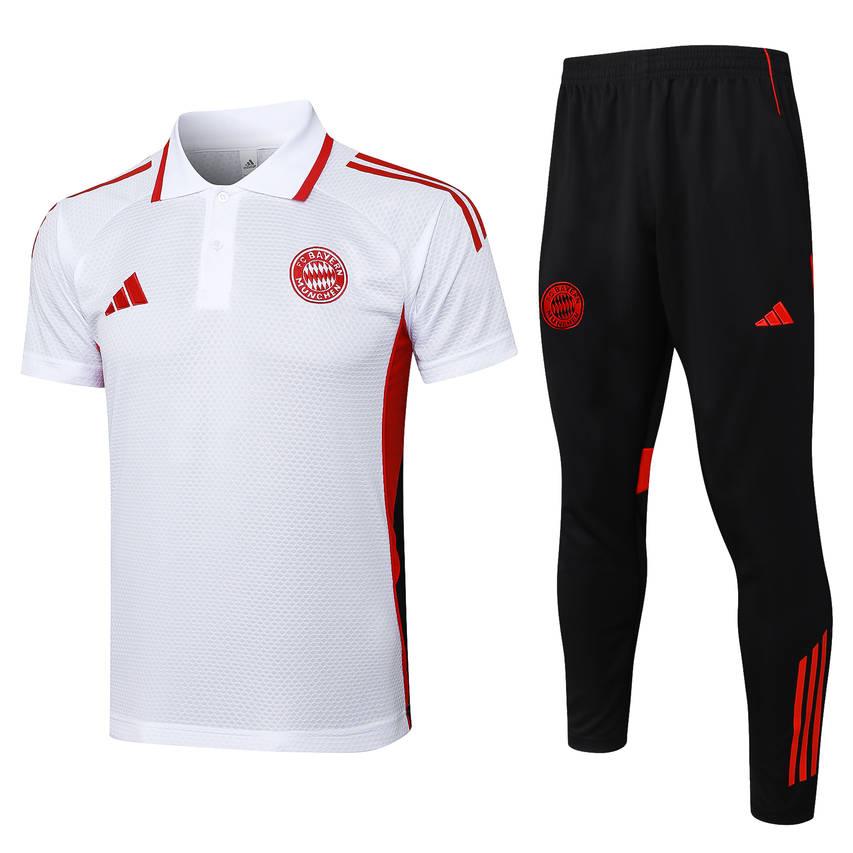 Bayern Munich Training Kit (Polo+Pants) White 2025/26