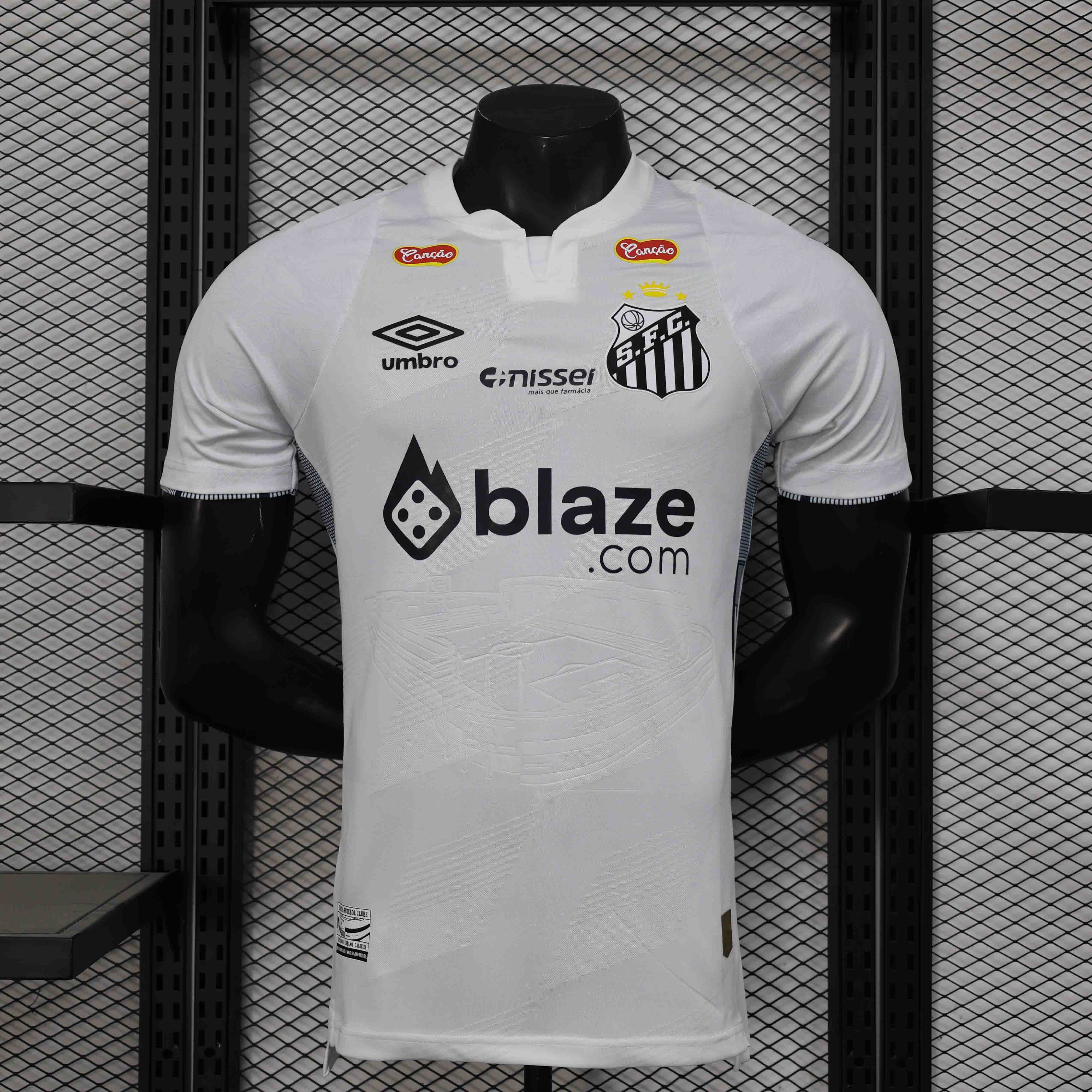 Santos FC Authentic Soccer Jersey Home Shirt All Sponsor 2024
