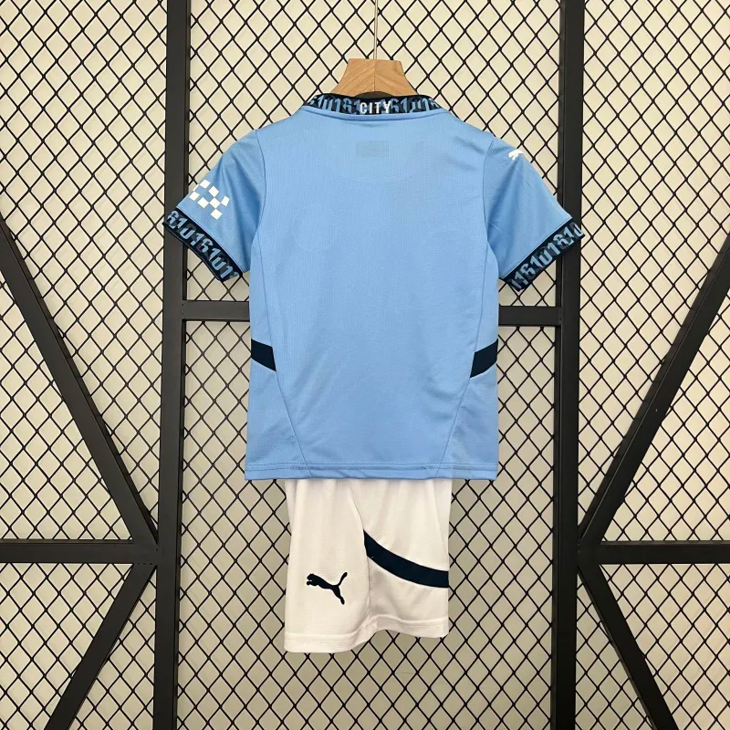 Manchester City Home Kids Kit Jersey+Shorts 2024/25