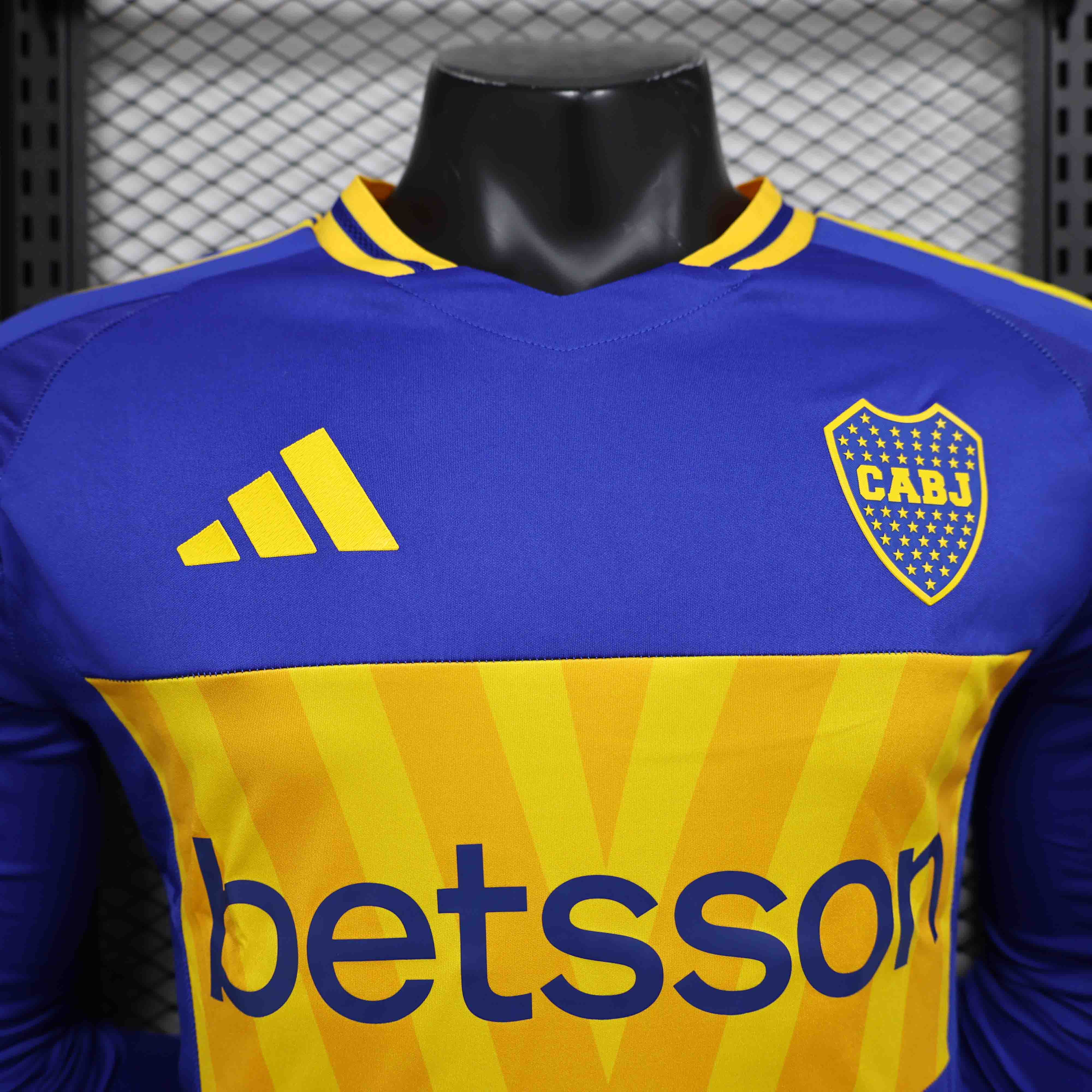 Boca Juniors Authentic Soccer Jersey Home Long Sleeve Shirt 2024/25