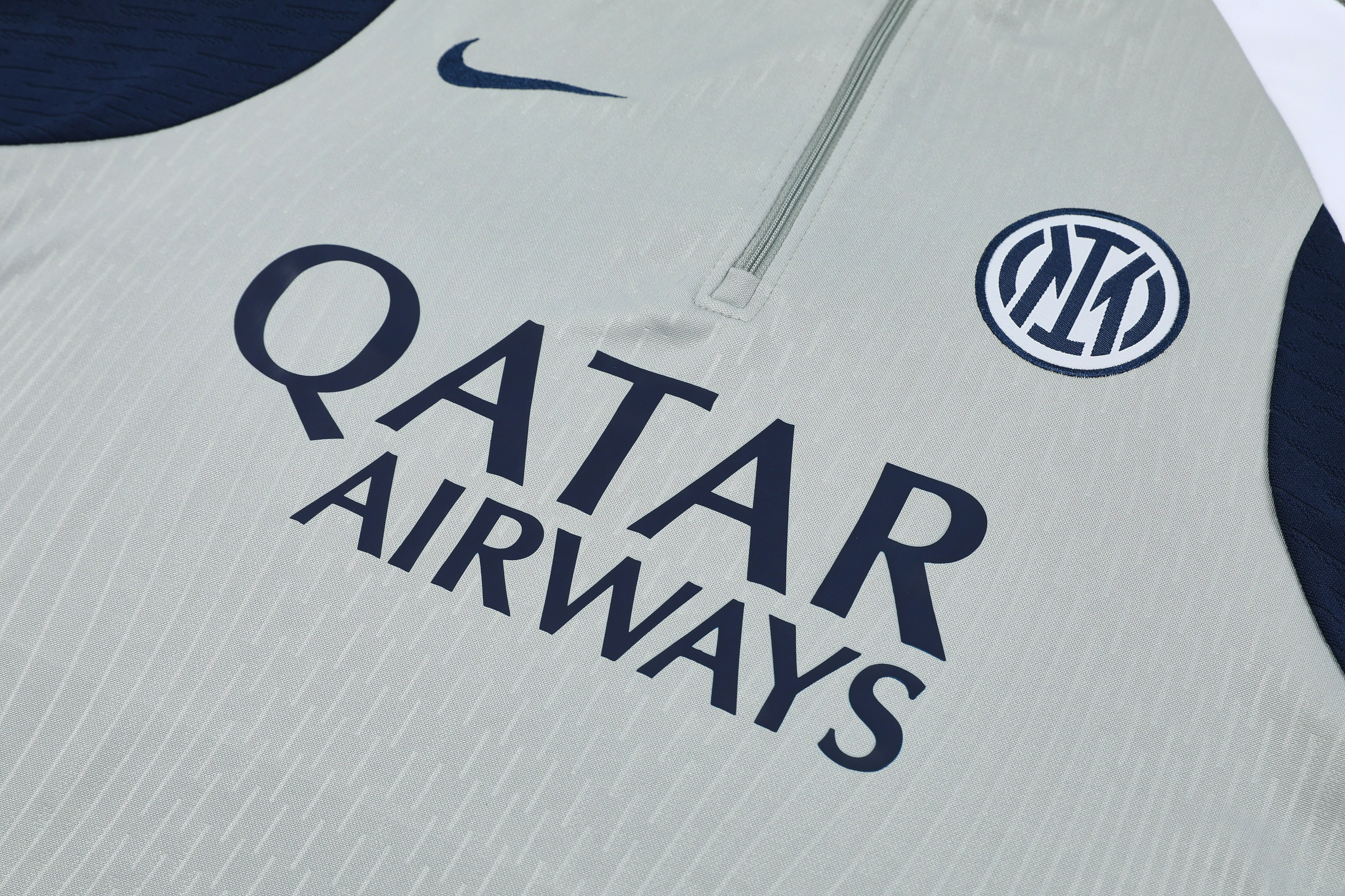 Inter Milan Authentic Training Kit (Sweatshirt+Pants) Grey 2025/26 - Player Version