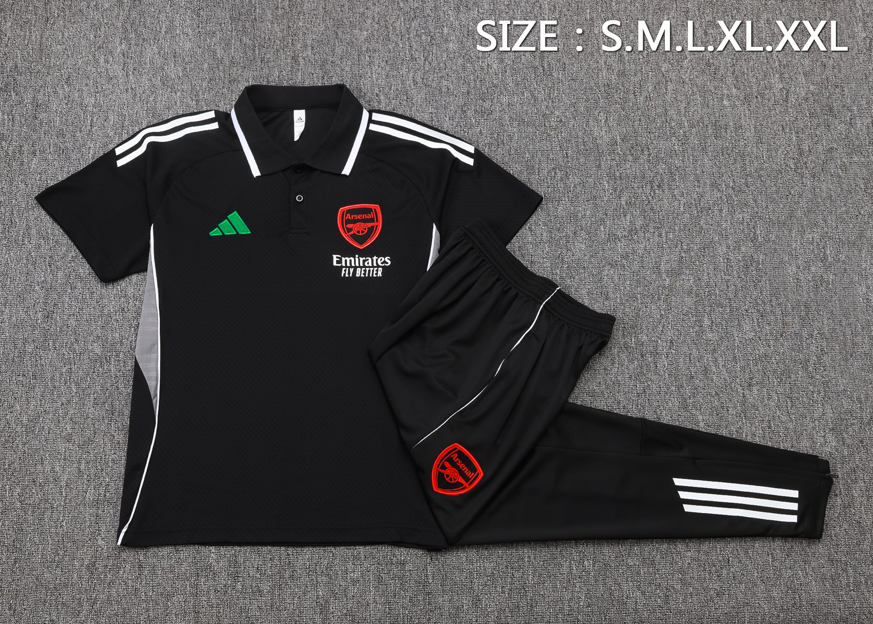 Arsenal Training Jersey Kit Black 2025/26