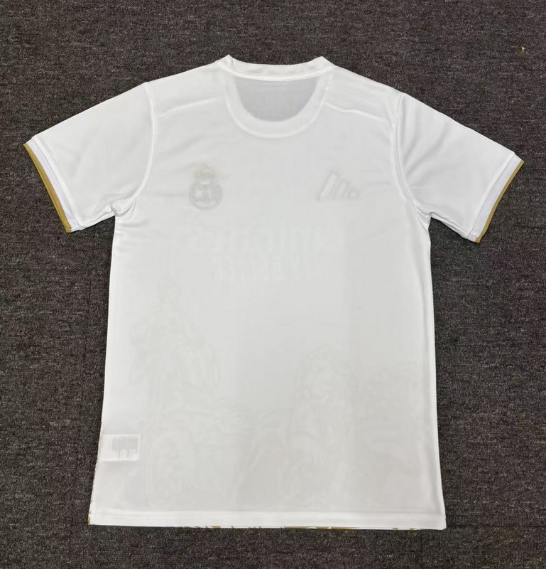 Real Madrid Soccer Jersey White & Golden Special Edition Custom Shirt 2025/26