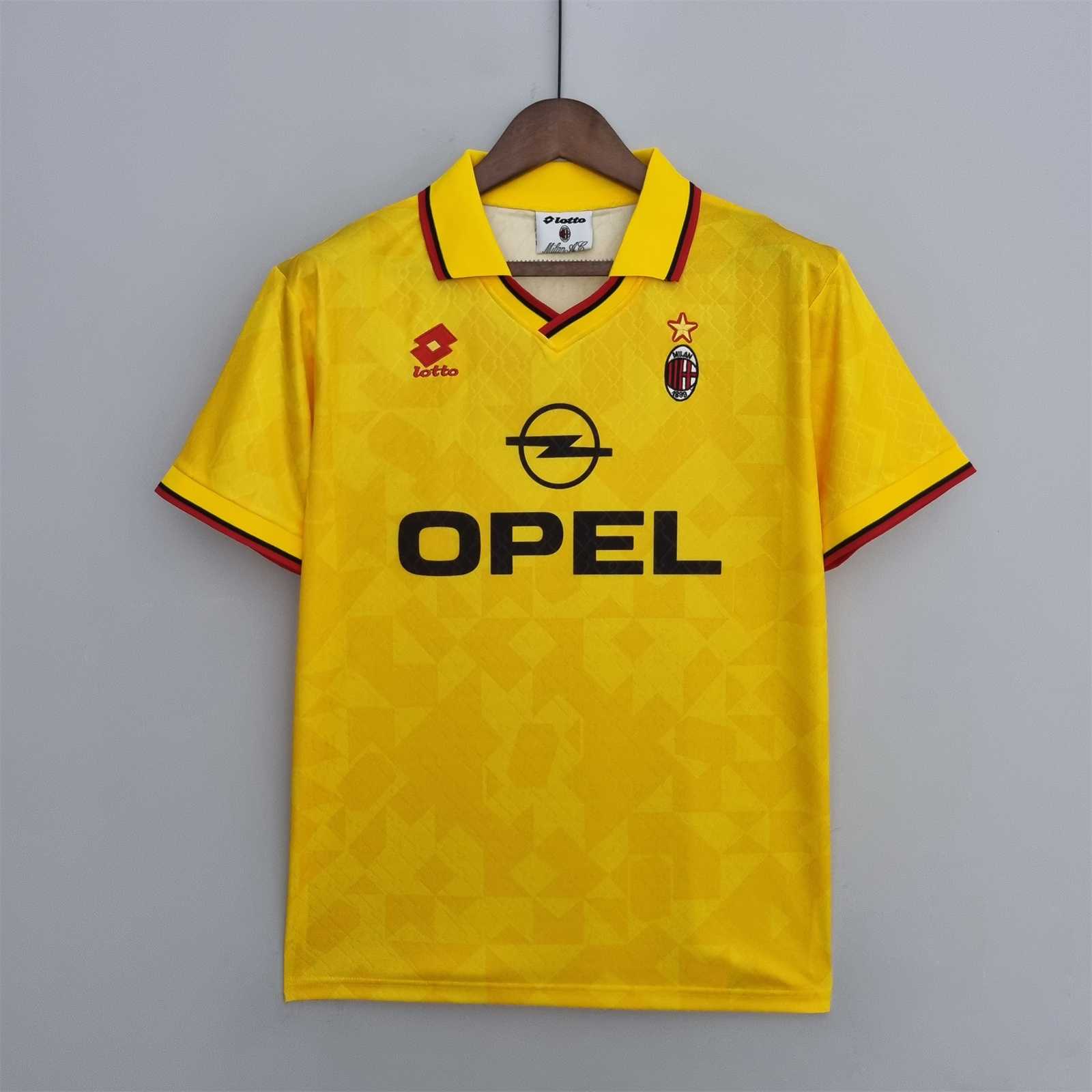 AC Milan Retro Soccer Jersey Third Away Custom Shirt 1995/96