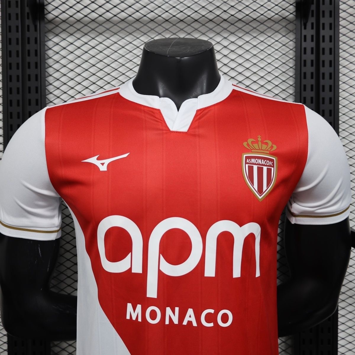 AS Monaco Authentic Soccer Jersey Home Shirt 2025/26