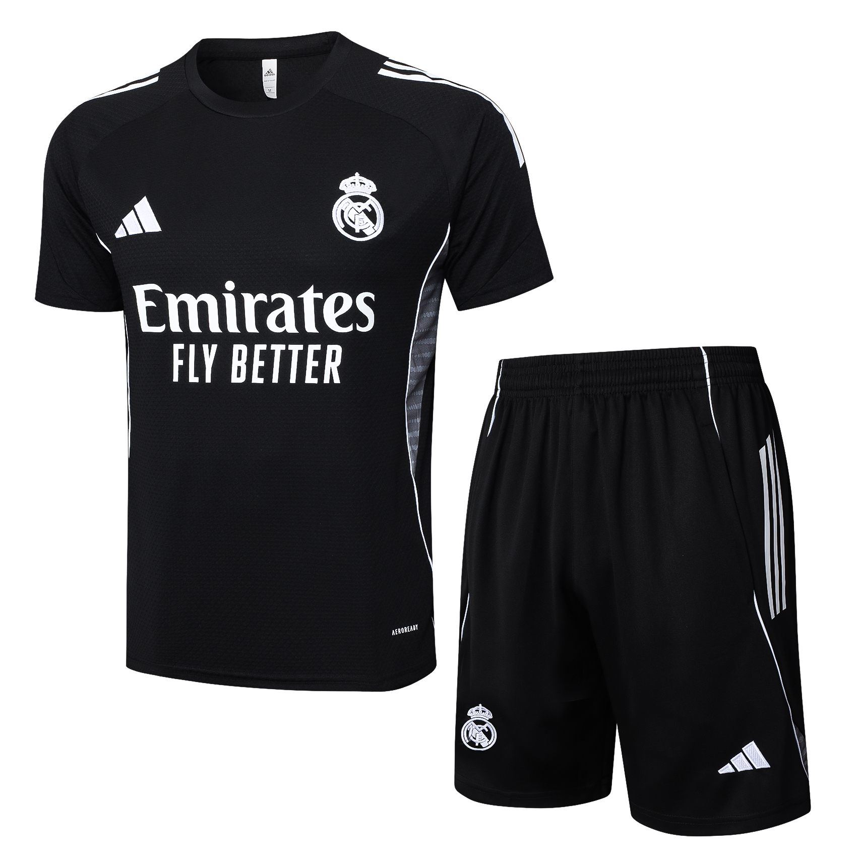 Real Madrid Training Jersey Kit Black 2025/26