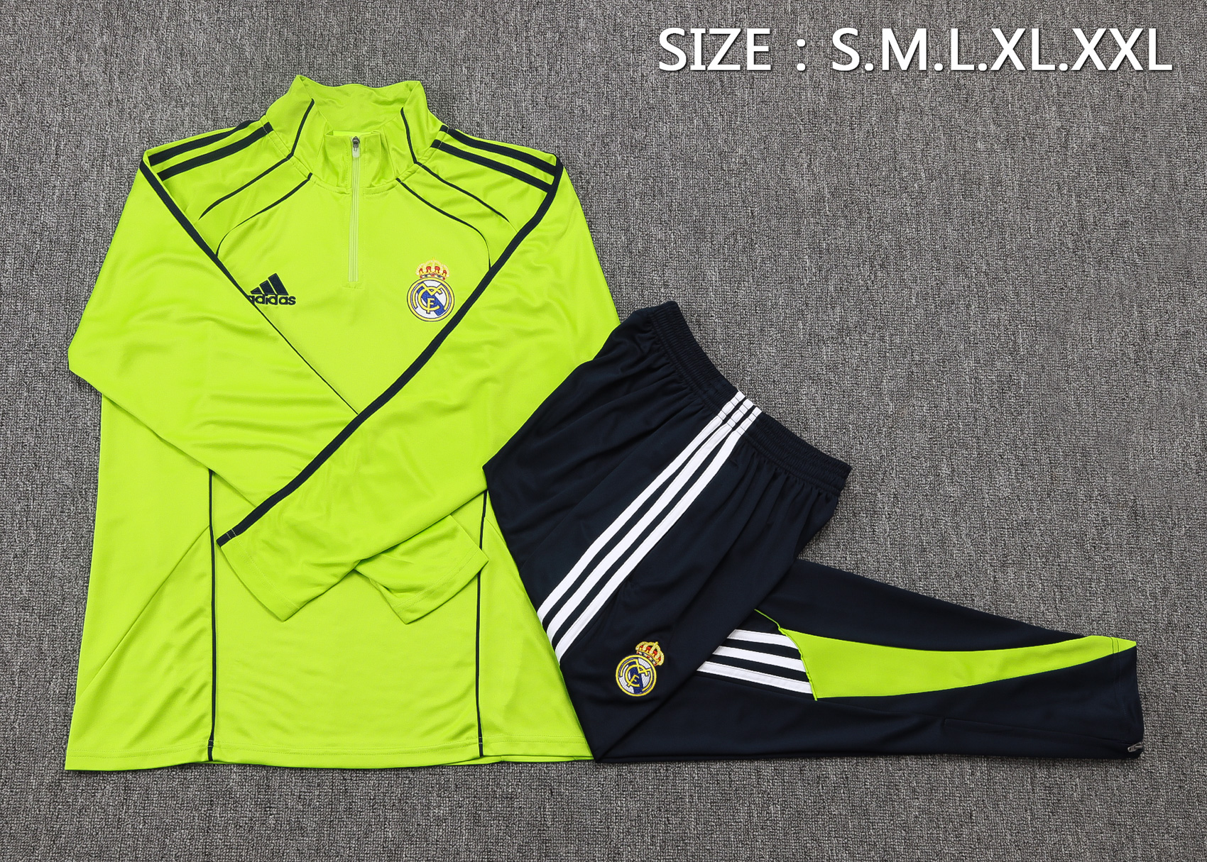 Real Madrid Training Kit (Sweatshirt+Pants) Green 2025/26
