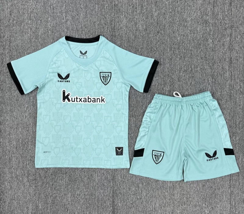 Athletic Club de Bilbao Soccer Jersey Third Away Kids Kit Jersey+Shorts 2025/26