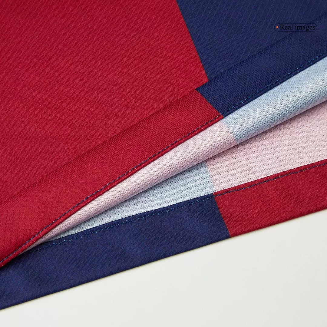 LEWANDOWSKI #9 Barcelona Home Soccer Jersey 2024/25 - Spotify Logo Without Text