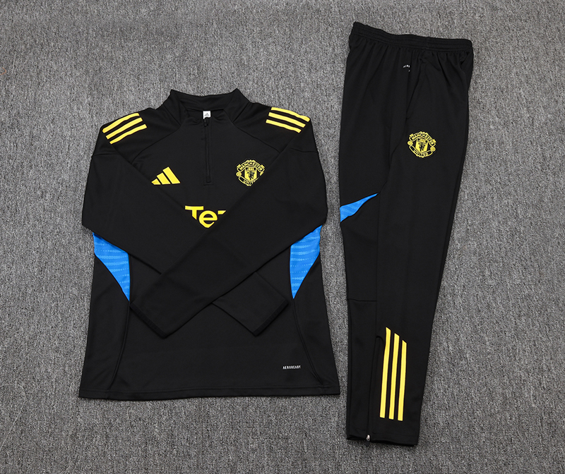 Manchester United Training Kit (Sweatshirt+Pants) Black 2025/26