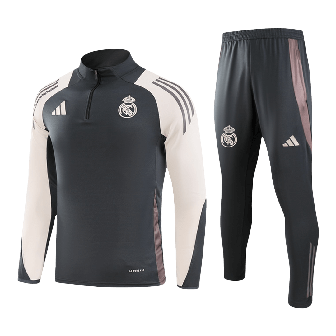 Real Madrid Zipper Sweat Kit (Top+Pants) 2024/25