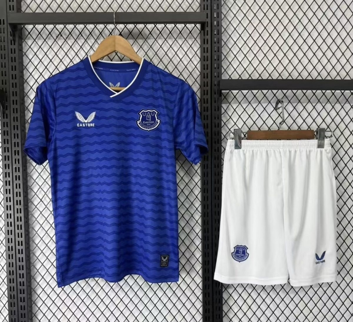 Everton Football Jersey Home Kids Kit Jersey+Shorts 2025/26