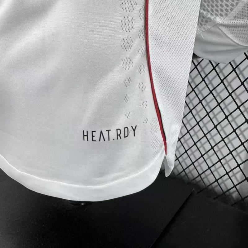 River Plate Authentic Soccer Jersey Home Long Sleeve Shirt 2025/26 - With Sponsors