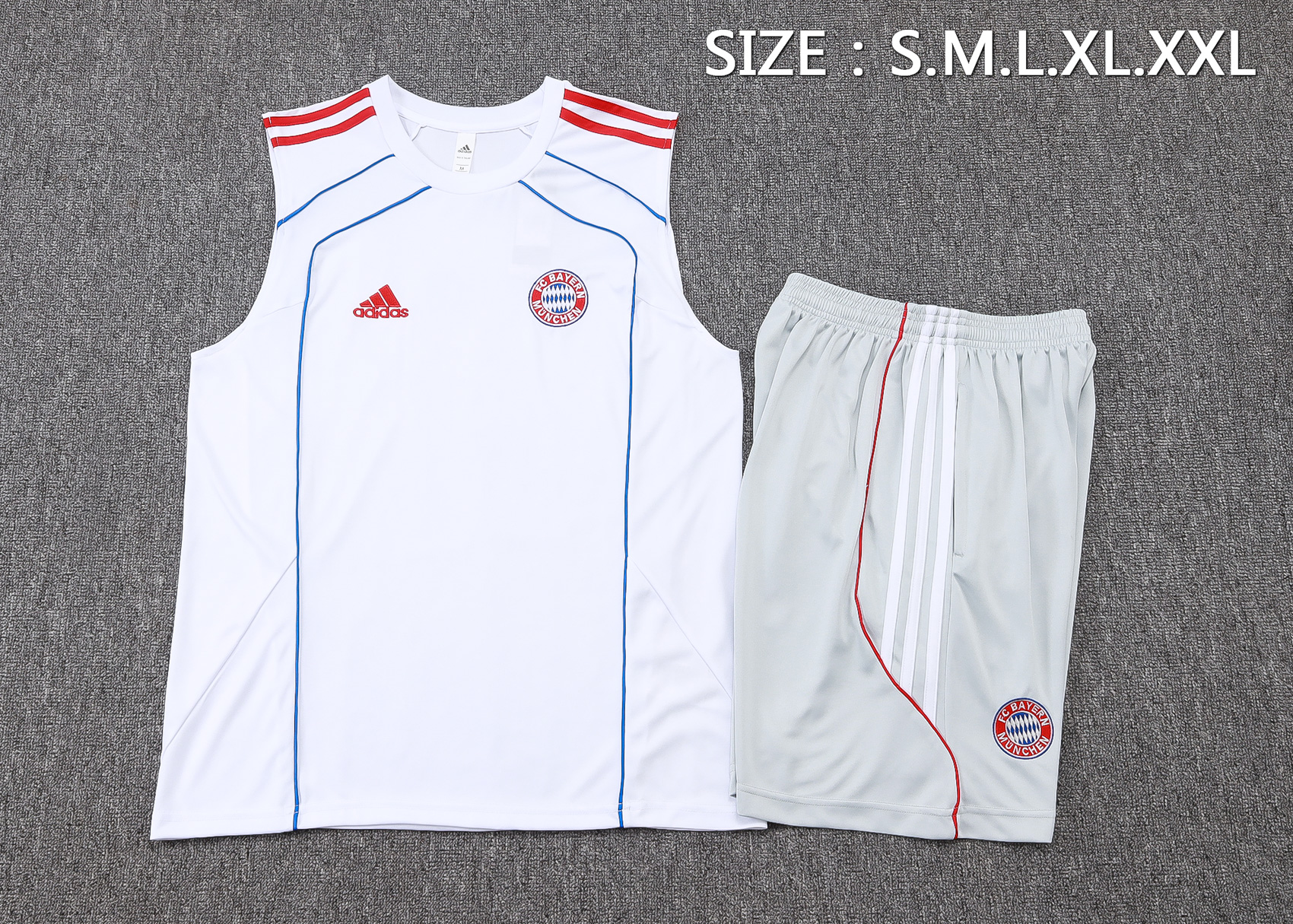 Bayern Munich Sleeveless Training Kit White 2025/26