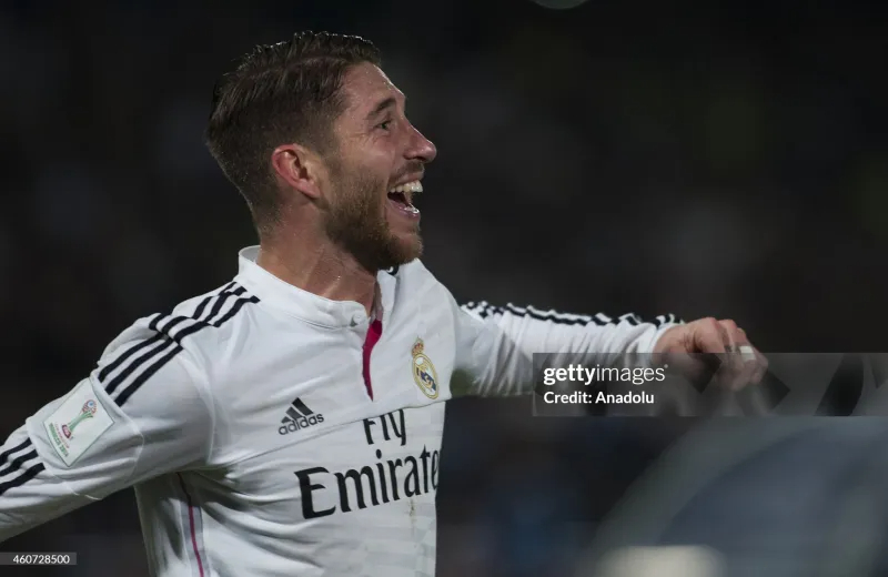 Real Madrid Authentic Retro Jersey Home Long Sleeve Soccer Shirt 2014/15