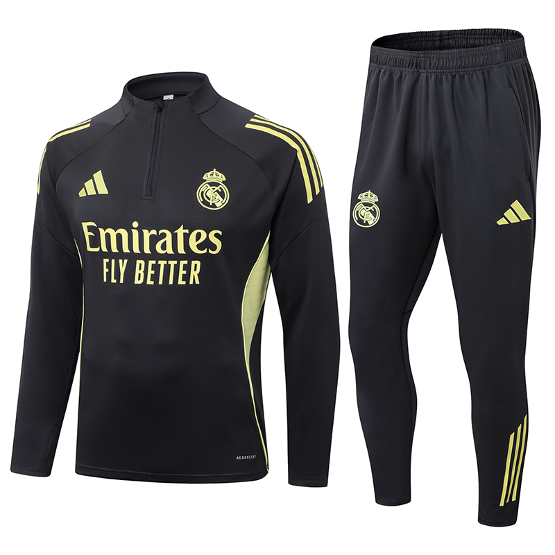 Real Madrid Training Kit (Sweatshirt+Pants) Deep Grey 2025/26