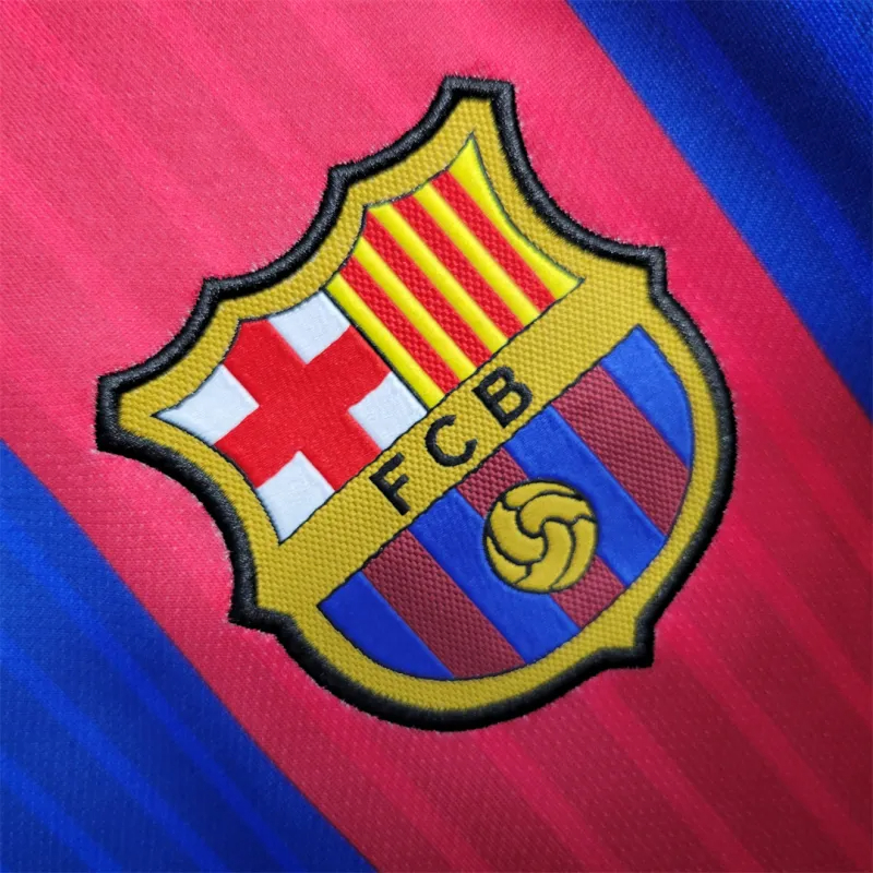 Barcelona Retro Jersey Home Soccer Shirt 2016-17