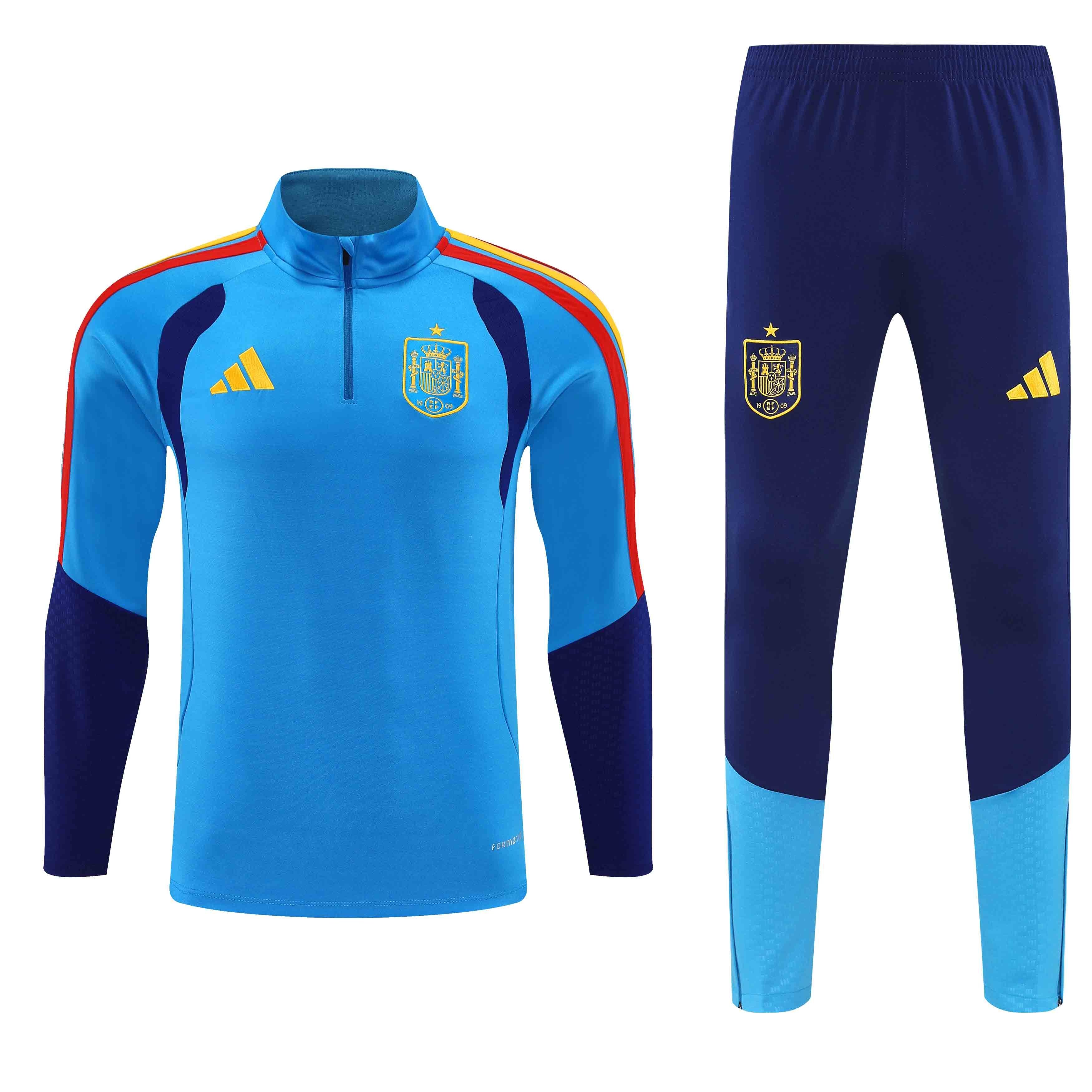 25-26 Spanish national team training kit Camiseta Entrenamiento Niño Aqua Manga Larga