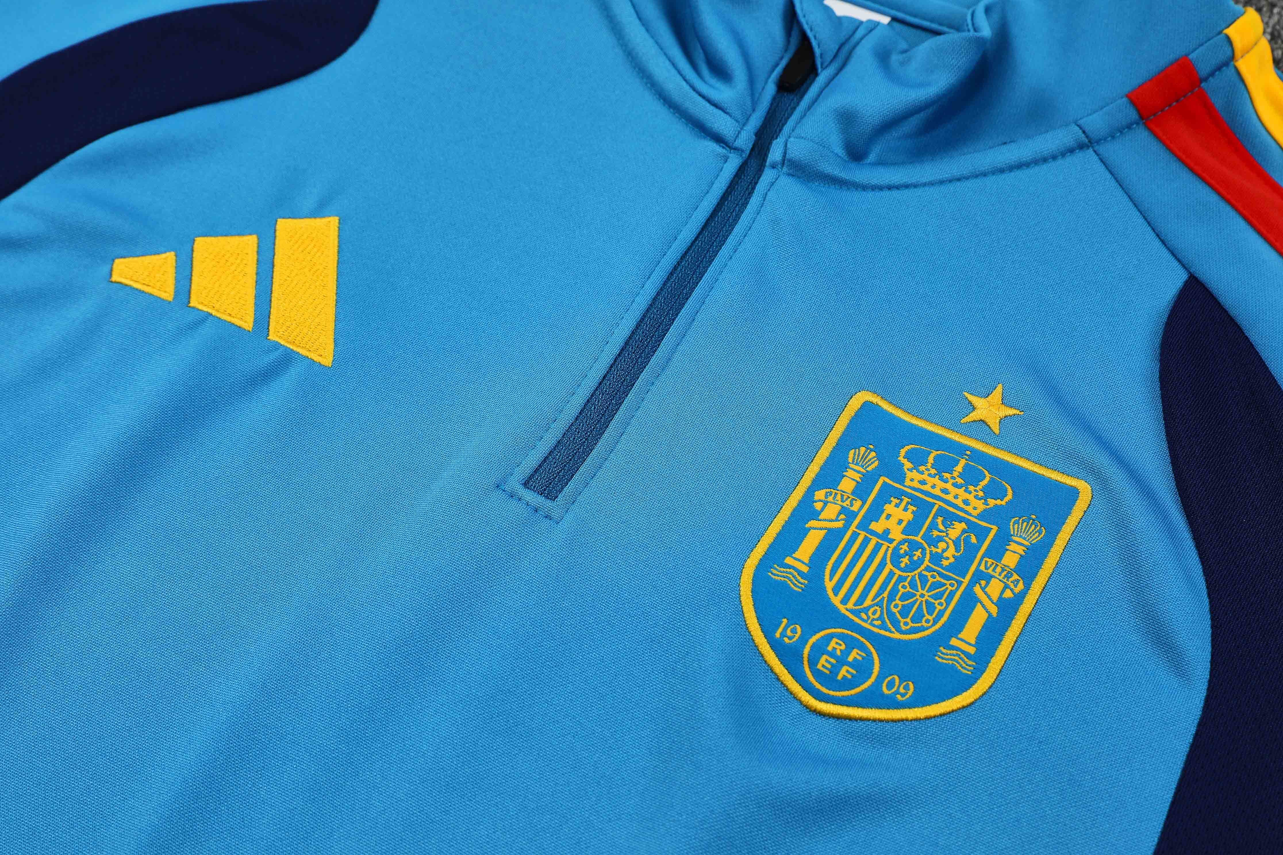 25-26 Spanish national team training kit Camiseta Entrenamiento Niño Aqua Manga Larga