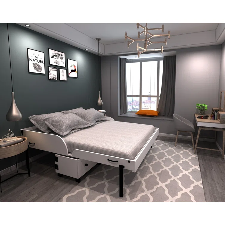 Bivens Rolling Cabinet Bed (Mattress included)